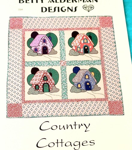 Country cottages quilt - "country,